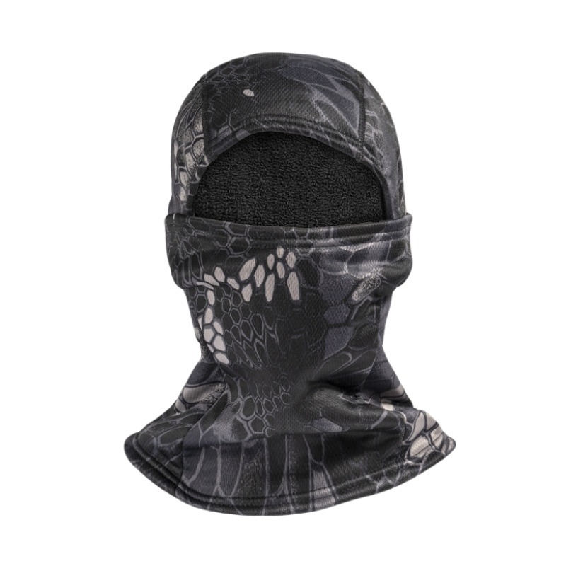 Motif python noir camouflage - Épais