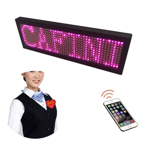 BL1248 Neues drahtloses APP-LED-Namensschild DIY Programmier bares Scrolling-Message Board Mini-LED-Display HD-Textziffern-Muster anzeige - Product Image 3