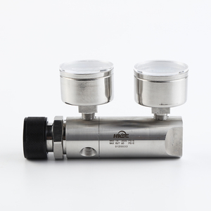 HMZ02T不锈钢小流量气体管道1/4npt双表减压阀气体压力调节器 - Product Image 3