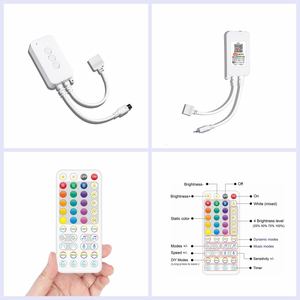 Инфракрасный 44-клавишный Bluetooth Красочный музыкальный контроллер DC5-24V ИК Симфония RGBIC WIFI светодиодный пульт дистанционного управления для WS2811 - Product Image 5