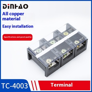 Bloque de terminales de alimentación de alta corriente de cobre de 400A Tira de cableado de caja de distribución fija de 3 bits - Product Image 2