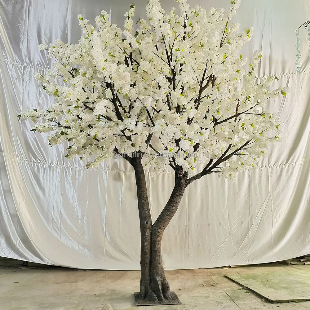 Fleurs artificielles de mariage, arbre de cerisier, magnifique arbre Sakura rose pour intérieur, extérieur, décoration de bureau, maison