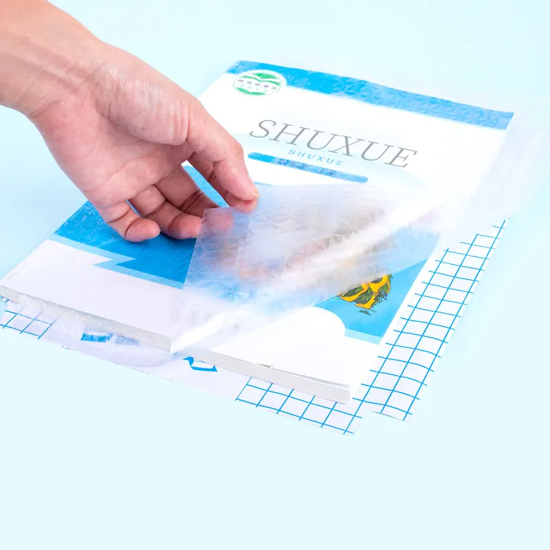 Прозрачный пластиковый защитный чехол-книжка из ПВХ с тиснением, КПК, самоклеящийся Чехол-книжка