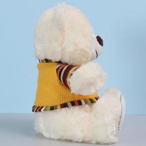 Güzel hayvan şekli 30cm çocuklar oyuncak ayı beyaz yumuşak bebek peluş oyuncak ayı ile kazak - Product Image 6