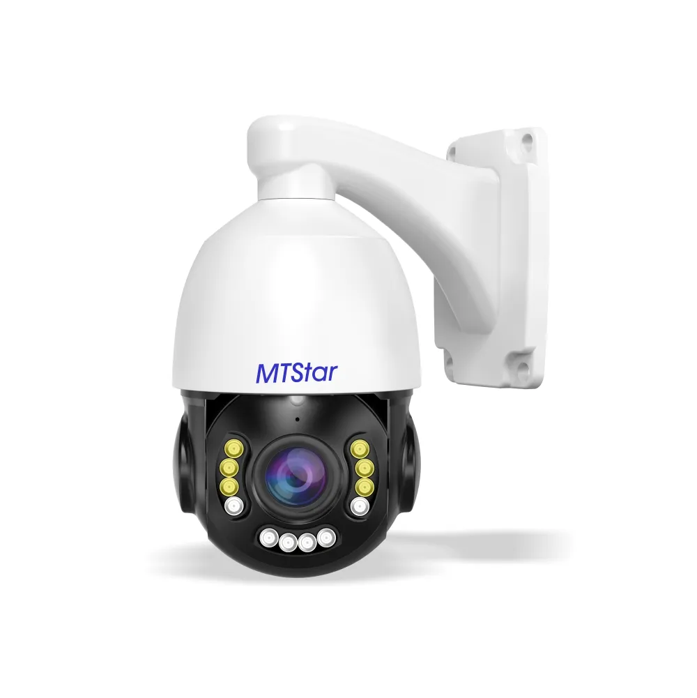 Mini cámara IP PTZ de 8MP y 4 pulgadas, HD-IP, versión nocturna a todo COLOR, PoE, equipo de sistema de seguridad de largo alcance