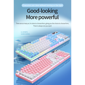 Teclado K500 personalizado con cable, accesorio lavable RGB para juegos, Gamer, ordenador, con cable