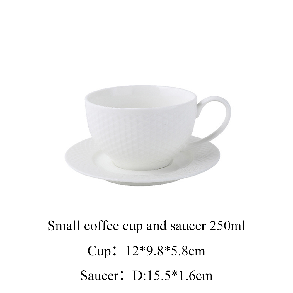 Small coffee cup and saucer 250ml