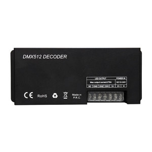 Высокая мощность 3 канала 24A PWM контроллер сигнала DC12V 24V цифровой DMX512 Декодер контроллер для RGB полосы - Product Image 3