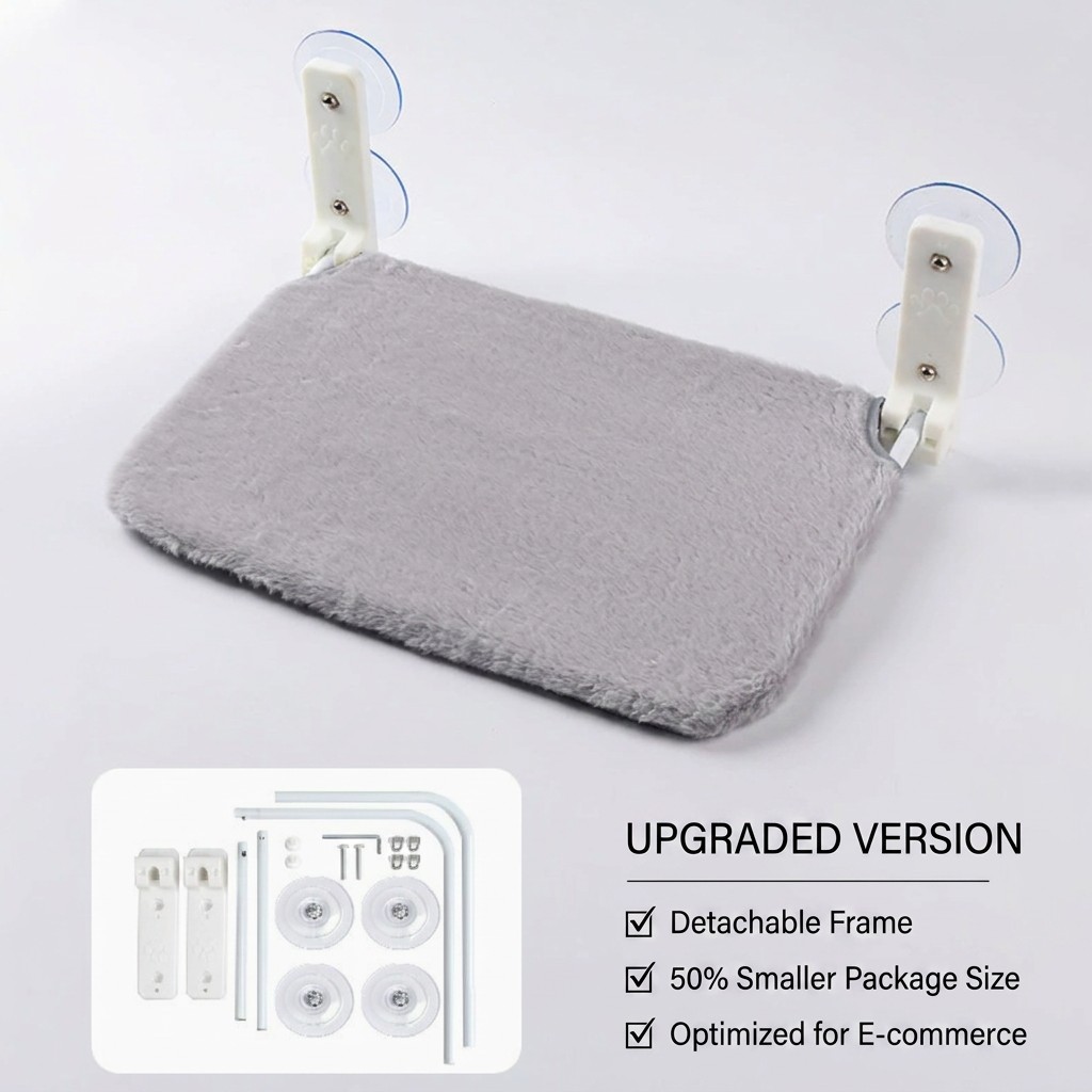 Coussin en peluche à double aspiration amélioré, gris