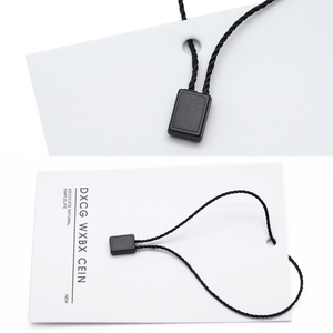 Cuerda de poliéster ajustable para ropa con cierre de etiqueta colgante ecológica - Product Image 5
