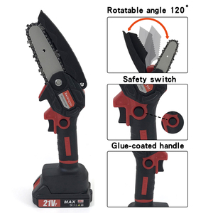 4 ''pil Mini Mini testere Mini ev 21V elektrikli akülü testere kesme küçük ağaçlar dalları iki piller - Product Image 4