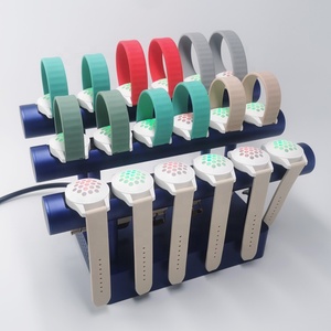 Bracciali lampeggianti regolabili con telecomando in silicone braccialetto rgb timer per parco giochi led braccialetti con timer per bambini - Product Image 3
