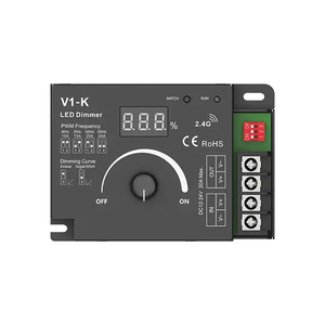 V1-K 12-24VDC 20A manopola rotante a 1 canale controller led display numerico digitale CV PWM LED dimmer - Product Image 5