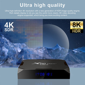 X96 Max Plus การถอดรหัสวิดีโอ Ultra 8K S905x4กล่องทีวี Android X96 Max Android 11 2.4G 5G WiFi Set Top Box - Product Image 4