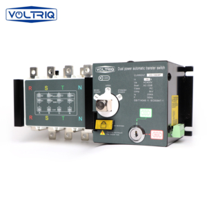 VOLTRIQ 4P 100A 200A ATS PC Class Automatic Transfer <strong>Switch</strong> Electrical Selector <strong>Switches</strong> AC 400V Auto or Manual 2 <strong>Input</strong> 1 <strong>Output</strong> - Product Image 1