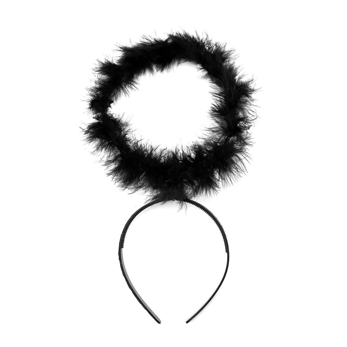 Boucle tête d'ange noire (sans argent)