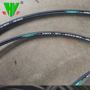 Profesyonel hidrolik hortum üreticisi tedarik çelik tel örgü OEM lastik hortumlar sae100 r17 - Product Image 5