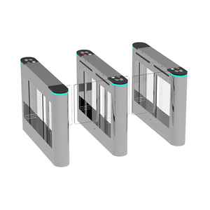 Riconoscimento facciale lettore di schede di controllo accessi sistemi di tornelli tornelli automatici a barriera oscillante per l'ingresso dell'edificio - Product Image 1