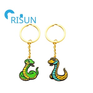 พวงกุญแจงูแบบกอธิคแบบกอธิคแบบแข็งโลหะแบบ3D พวงกุญแจแบบกำหนดเอง - Product Image 4