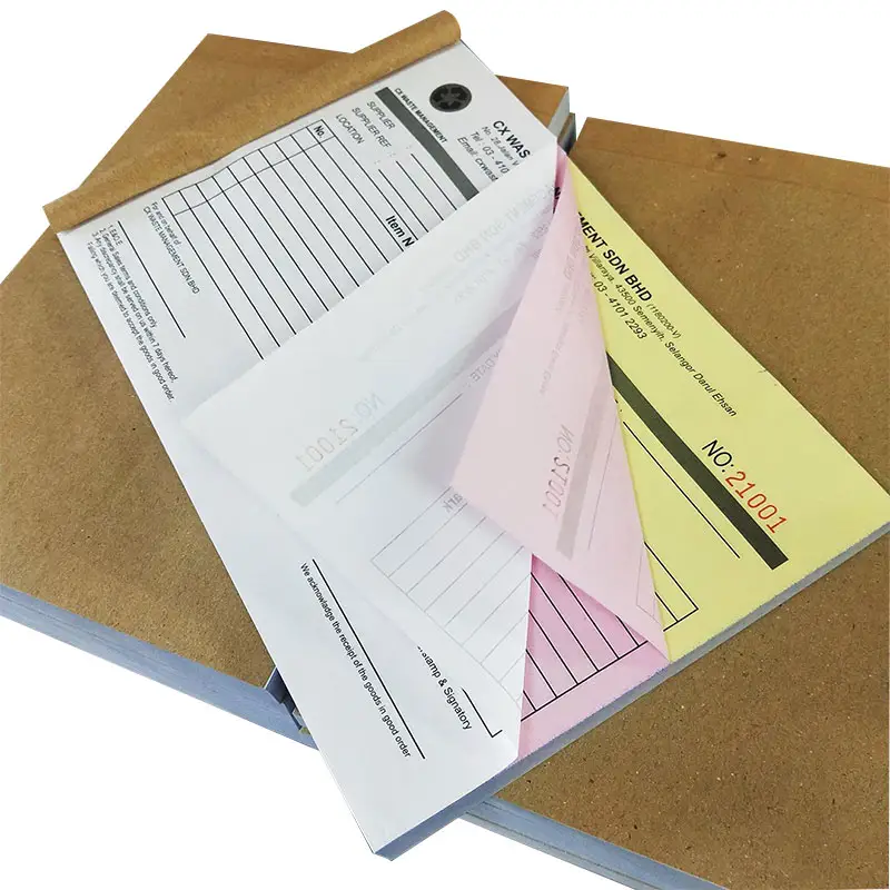 Sunkey High Quality Letter Size 3 Plys Continuous Carbonless Computer Paper NCR Paper Sheets Form Copies For Invoice