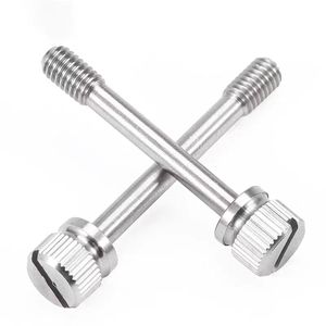 GB839304ステンレス鋼M2/M2.5/M3/M4/M5/M6/M8カスタム刻み付きつまみネジ、ウエストシャンク付き落下しないスロット付きロックネジ - Product Image 3