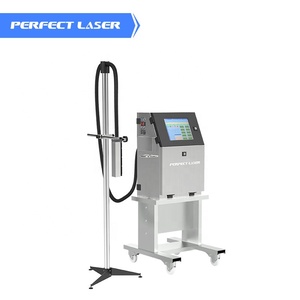 Perfektes Verfalls datum des Laser karton glases Chargen codier maschine/essbare Tinte Massen produktion Eier markierung strahl drucker mit Förderband - Product Image 1