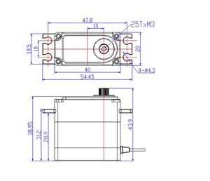 Manufacture Wholesale Feetech FT830BL 30kg PWM Brushless180 Robust <strong>Servo</strong> for <strong>Arduino</strong> Robotic 1/8 1/10 RC Car/airplane Toy Parts