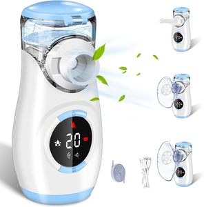 Mesin Nebulizador Inhalator jaring pintar, mesin <span class=keywords><strong>Nebulizer</strong></span> Digital portabel untuk dewasa dan anak-anak - Product Image 1