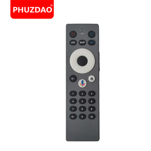 รีโมทควบคุมด้วยเสียงอัจฉริยะ BT กล่องพีวีซีสีเทา FPT-V3แบบไม่มีคำสำหรับรีโมททีวี LED - Product Image 1