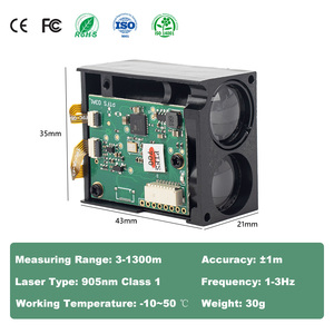 PTFS 1000m Módulo de telémetro láser Sensor USB Telémetro láser Sensor Salida UART 1km Sensor de tiempo de vuelo - Product Image 2
