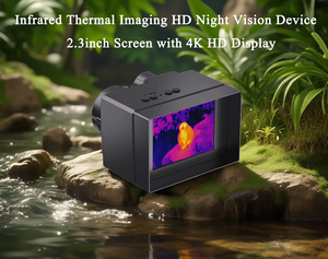 Monocular térmico de mano con detección de calor, pantalla de visualización de 2,3 pulgadas, cámara de visión nocturna con imagen térmica con lente óptica 7X - Product Image 3