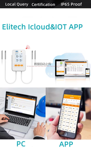 Elitech-Sensor interno SHT31, registrador de datos de temperatura y humedad, multifunción, 4G/WIFI, 2 unidades - Product Image 4