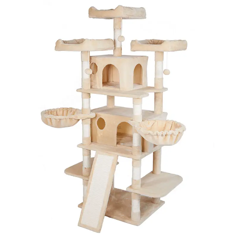 Strength Factory Cat Tree Condo Cat Tower Marco de escalada para gatos de interior moderno