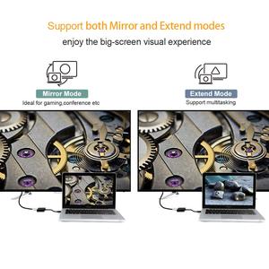 FARSINCE Mini DisplayPort (TBT 2) Mini DP a HDMI a VGA Convertidor de adaptador 2 en 1 4K 1080P - Product Image 5