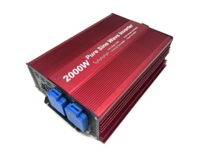Inversor de onda sinusoidal pura de 2000W, entrada DC12V o 24V de entrada a salida de CA 110V 60Hz con USB y pantalla remota LCD, E-LION - Product Image 2