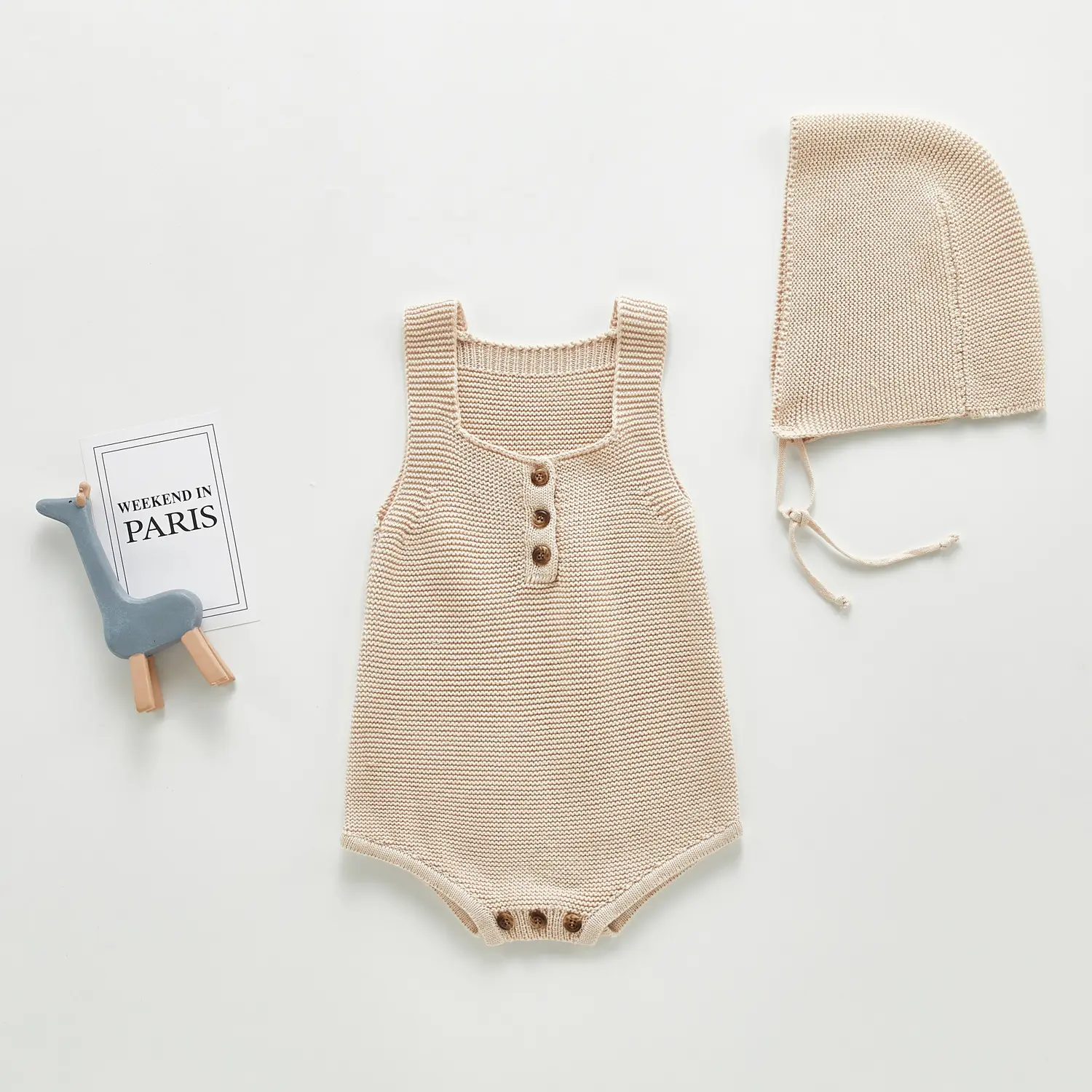 Nuovo design vestiti per bambini pagliaccetto vendita calda colletto in pizzo lavorato a maglia maglione senza maniche pagliaccetto con cappuccio della neonata 5 mesi
