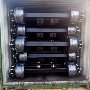 耐用的16t德国风格拖车桥，用于半挂车BPW福瓦车轴，带空气悬架拖车桥 - Product Image 2
