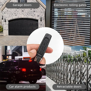 Telecomando universale con codice Clone Wireless a 4 pulsanti in metallo 433.92 compatibile con cloni a codice fisso
