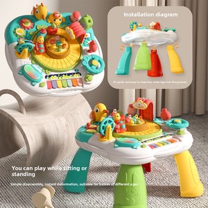 <strong>Multi</strong>-<strong>Functional</strong> <strong>Game</strong> <strong>Table</strong> for 1-<strong>3</strong> Years Old Early Education Learning Toy for Babies Kidsren's Fun Educational Plastic Birthday - Product Image 2