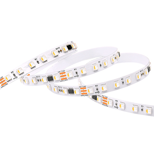 Ucs2904 Rgbw 12mm PCB Led şerit Dc24v 96leds/m renkli adresli dekoratif ışık Ic 2904 piksel şerit ışık - Product Image 3