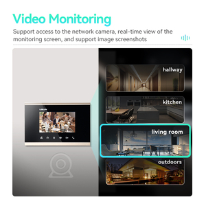 Sistema de intercomunicación de construcción LEELEN OEM / ODM IoT 4,3 pulgadas Monitor interior fuente de alimentación PoE intercomunicador de video doméstico 3 Etage - Product Image 4