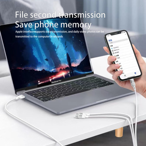 マルチ充電ケーブル3in1充電ケーブルマルチUSBケーブルほとんどの電話用のType-C、マイクロUSB、IPポートを備えた高速充電コード - Product Image 5