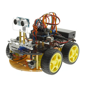 Okystar OEM/ODM Hindernis vermeidung 4WD DIY RC Car Kit STEM Spielzeug Smart Robot Car - Product Image 1