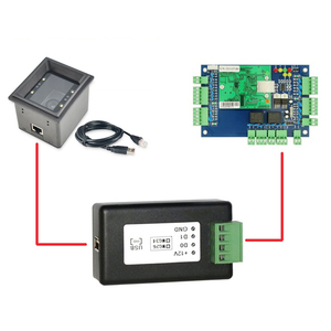 CE Wiegand WG Konverter für USB Human Interface Barcode-und QR-Scanner Direct Access Control Board für Drehkreuz tore