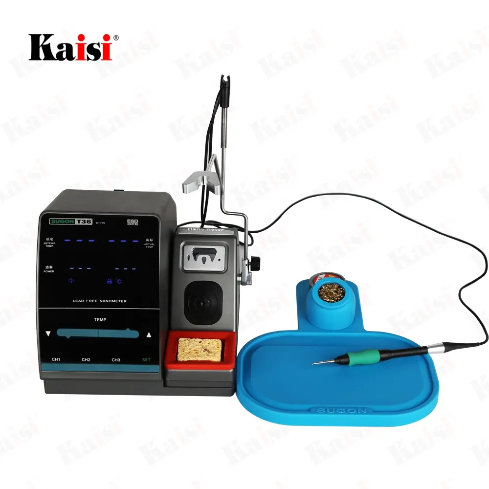 High Quality Antistatic Large SUGON T36 Leed-free Electric Soldering Iron Price Rework Soldering Station For Mobile Repair