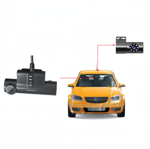 4g wifiデュエルレンズダッシュカムミニサイズサポート外部カメラ1080pビデオレコーダーリモートコントロールサポート車両プラットフォームの接続 - Product Image 1
