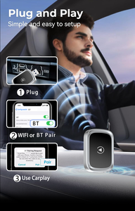 もつれのない車のUSBアダプター-ワイヤレスに変換して、CarPlay & Android Auto、Truly Plug & Play - Product Image 6