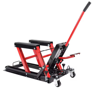 Cric de levage de <span class=keywords><strong>moto</strong></span> hydraulique 680 KG Table élévatrice de <span class=keywords><strong>moto</strong></span> à pied, cric de levage à ciseaux ATV avec roues - Product Image 2