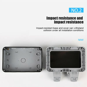 IP66耐候性グレー13A 2ギャングスイッチ式電気ソケット英国プラグウォール15A定格電流屋外電気壁ソケット - Product Image 4