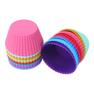 Silicone Cupcake &amp; Muffin Baking Liners Round and Square <strong>Shape</strong> for Food Commercial Use and Lunch Boxes - Product Image 3
